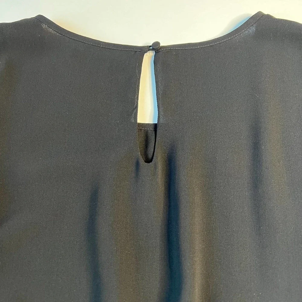 Foreign Exchange Women's Dress Mini Black Embellished Detail Side Zipper Size S - Picture 4 of 10
